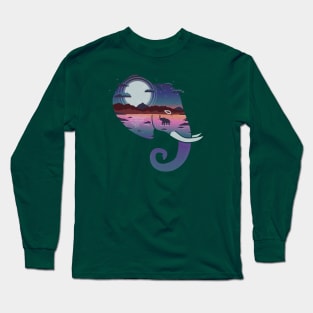 Elephants Horizon Long Sleeve T-Shirt